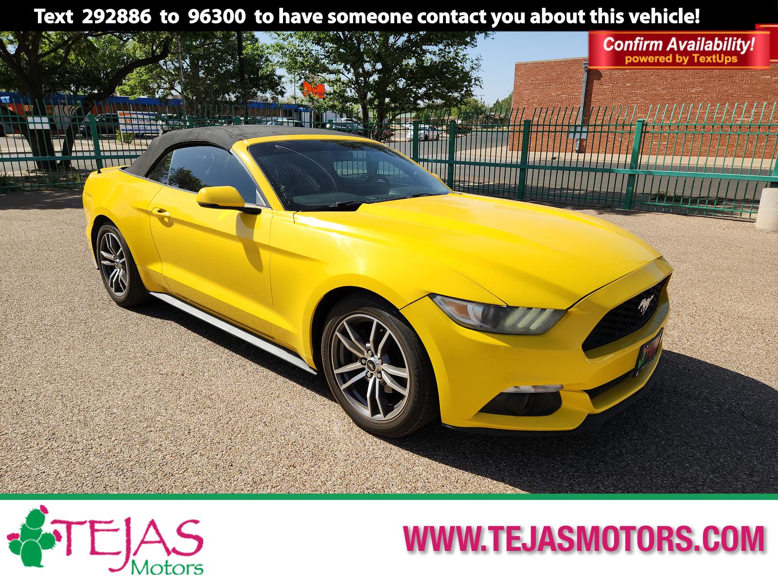 photo of 2016 Ford Mustang 2dr Conv EcoBoost Premium