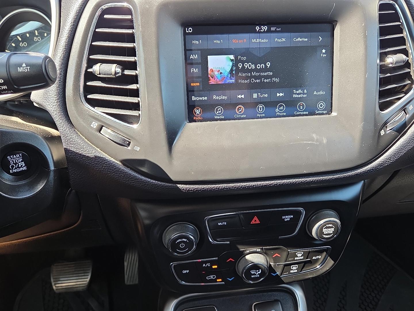 2017 Diamond Black Crystal Pearlcoat - PXJ /Black - X9 Jeep New Compass Latitude FWD (3C4NJCBB1HT) with an Tigershark MultiAir 2.4L I-4 variable valve control, regular unleaded, engine with 180HP engine, located at 4110 Avenue Q, Lubbock, 79412, 33.556553, -101.855820- Photo#11