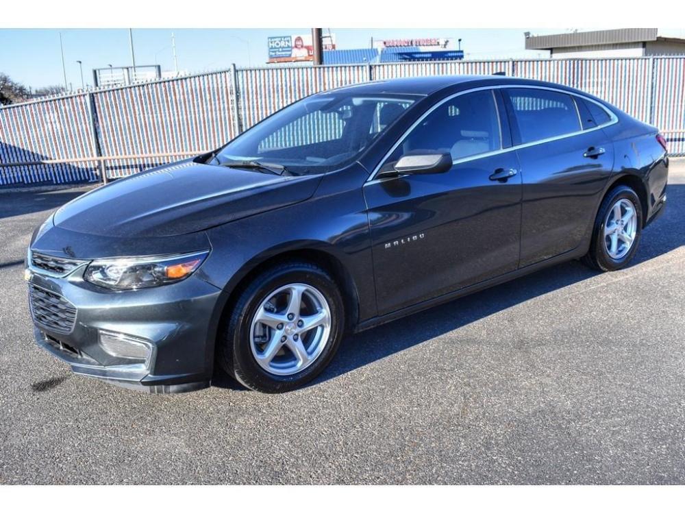 2017 BLACK /BLACK Chevrolet Malibu 4dr Sdn LS w/1LS (1G1ZB5ST1HF) with an 4 Cylinder Engine engine, located at 3701 Avenue Q, Lubbock, 79412, 33.560417, -101.855019 - Photo #1