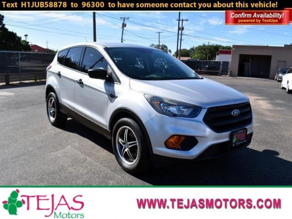 2018 INGOT SILVER METALLIC /CHARCOAL BLACK Ford Escape S FWD (1FMCU0F77JU) with an 4 Cylinder Engine engine, 6-SPEED AUTOMATIC W/SELECTSHIFT transmission, located at 3701 Avenue Q, Lubbock, 79412, (806) 762-3556, 33.560417, -101.855019 - Photo #0