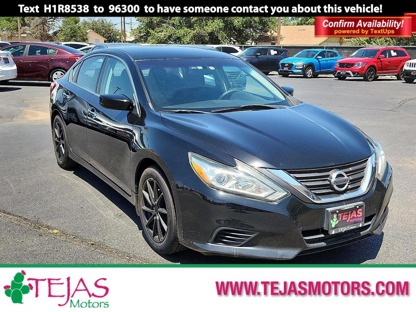 2016 Super Black Nissan Altima 2.5 S (1N4AL3AP0GC) with an 2.5L I-4 DOHC, variable valve control, regular unleaded, engine with 182HP engine, located at 4110 Avenue Q, Lubbock, 79412, 33.556553, -101.855820 - Photo#0