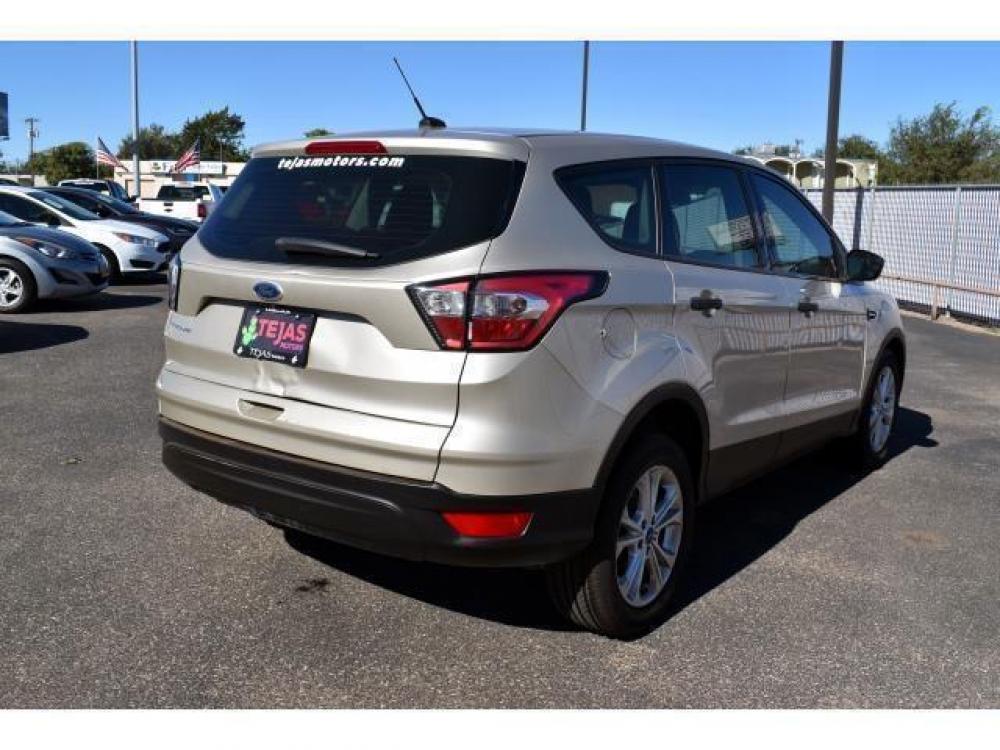 2017 WHITE GOLD METALLIC /CHARCOAL BLACK Ford Escape S FWD (1FMCU0F78HU) with an 2.5L i-VCT engine, 6-SPEED AUTOMATIC W/SELECTSHIFT transmission, located at 3701 Avenue Q, Lubbock, 79412, (806) 762-3556, 33.560417, -101.855019 - Photo #1
