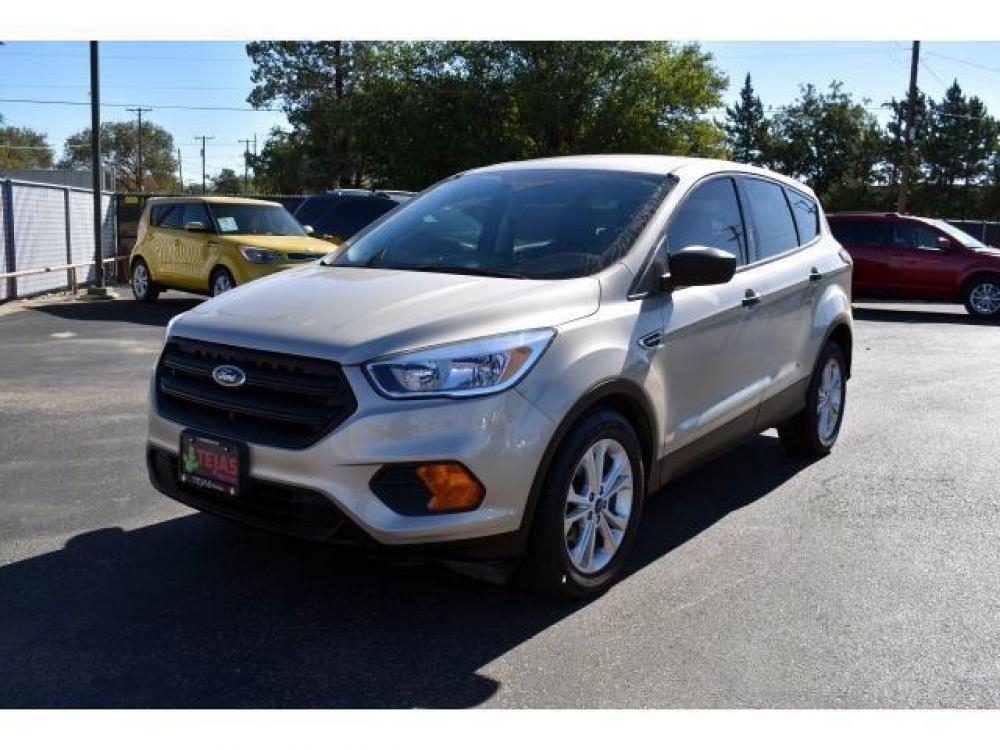2017 WHITE GOLD METALLIC /CHARCOAL BLACK Ford Escape S FWD (1FMCU0F78HU) with an 2.5L i-VCT engine, 6-SPEED AUTOMATIC W/SELECTSHIFT transmission, located at 3701 Avenue Q, Lubbock, 79412, (806) 762-3556, 33.560417, -101.855019 - Photo #3