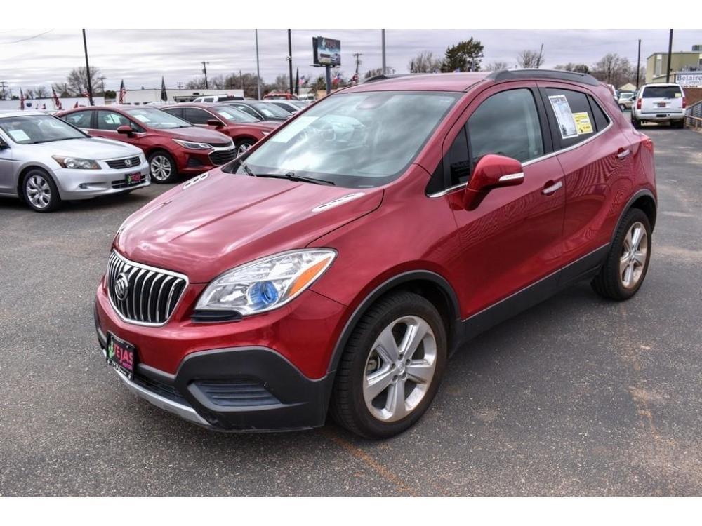 2015 RUBY RED METALLIC /TITANIUM Buick Encore FWD 4dr (KL4CJASB4FB) with an 4 Cylinder Engine engine, AUTOMATIC transmission, located at 3701 Avenue Q, Lubbock, 79412, 33.560417, -101.855019 - Photo #1