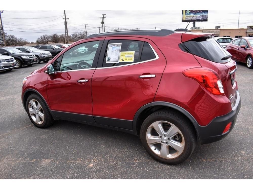 2015 RUBY RED METALLIC /TITANIUM Buick Encore FWD 4dr (KL4CJASB4FB) with an 4 Cylinder Engine engine, AUTOMATIC transmission, located at 3701 Avenue Q, Lubbock, 79412, 33.560417, -101.855019 - Photo #2