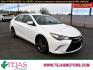 2015 SUPER WHITE /BLACK Toyota Camry 4dr Sdn I4 Auto SE (Natl) (4T1BF1FK2FU) with an 2.5L I-4 DOHC SMPI engine, 6-SPEED AUTOMATIC -INC: PADDLE SHIFTERS transmission, located at 3701 Avenue Q, Lubbock, 79412, (806) 762-3556, 33.560417, -101.855019 - Photo #0