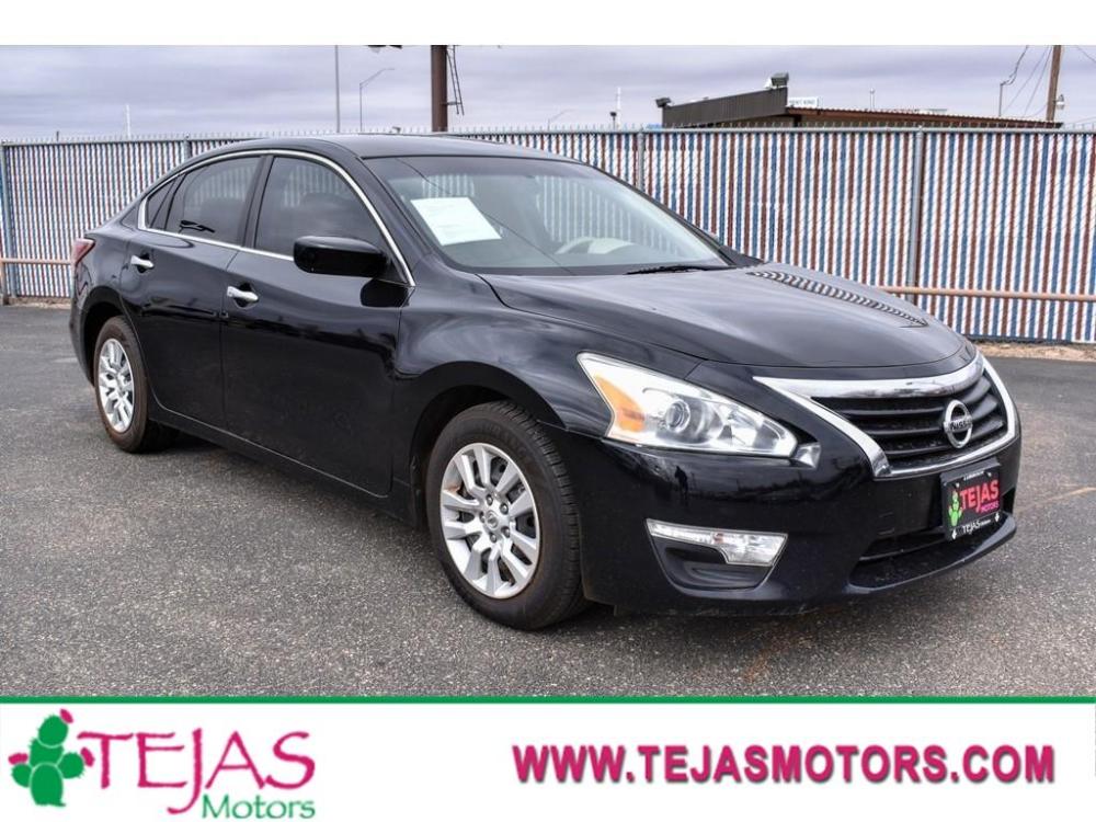 2014 SUPER BLACK /BEIGE Nissan Altima 4dr Sdn I4 2.5 S (1N4AL3AP1EC) with an Engine: 2.5L DOHC 16-Valve I-4 engine, XTRONIC CVT (CONTINUOUSLY VARIABLE) transmission, located at 3701 Avenue Q, Lubbock, 79412, 33.560417, -101.855019 - Photo #0