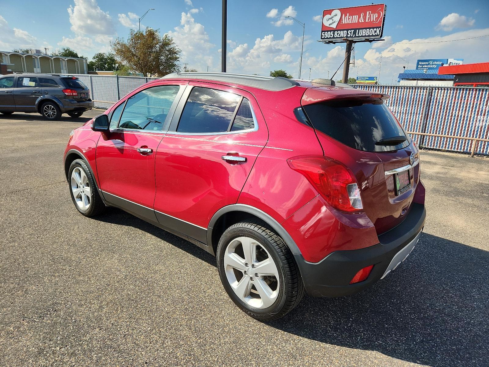 2015 RED Buick Encore Convenience (KL4CJBSB1FB) with an ENGINE, ECOTEC TURBO 1.4L VARIABLE VALVE TIMING DOHC 4-CYLINDER SEQUENTIAL MFI engine, located at 4110 Avenue Q, Lubbock, 79412, 33.556553, -101.855820 - 09/09/2023 INSPECTION IN ENVELOPE GOD - Photo #2