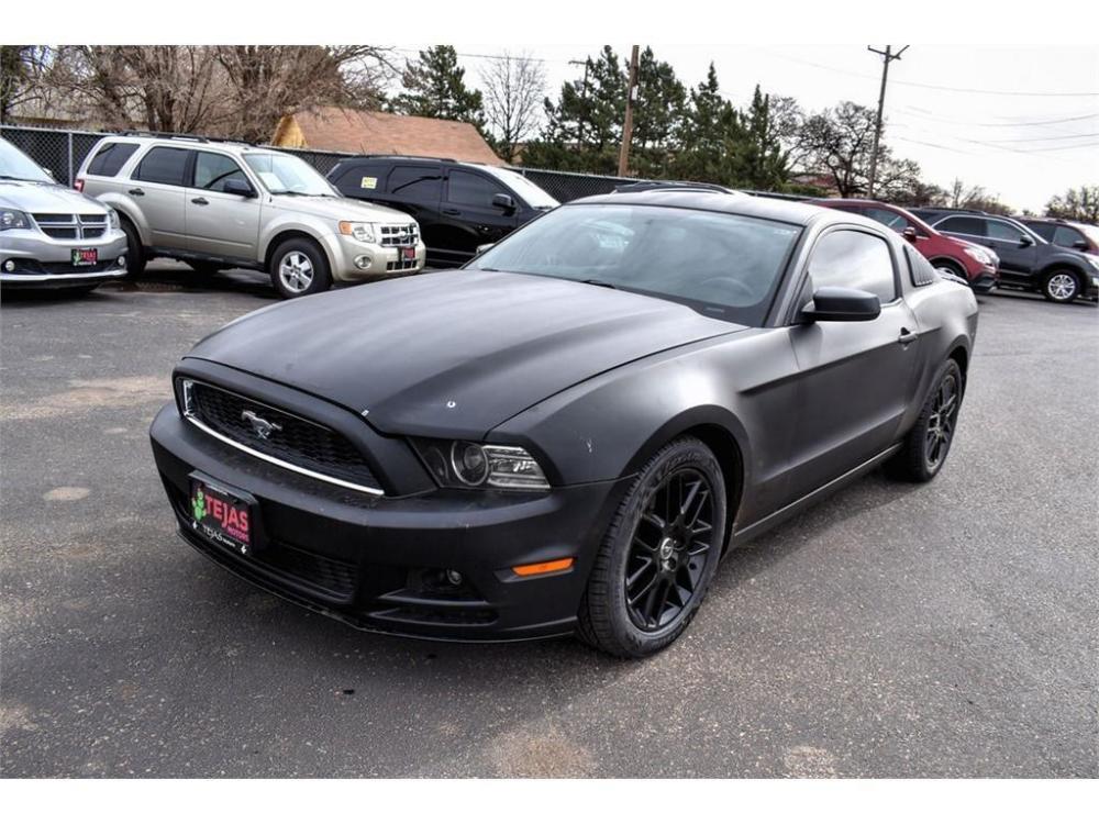 2014 BLACK /BLACK Ford Mustang V6 Coupe (1ZVBP8AM1E5) with an 3.7L 4V Ti-VCT V6 engine, A/T transmission, located at 3701 Avenue Q, Lubbock, 79412, (806) 762-3556, 33.560417, -101.855019 - Photo #3