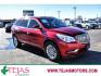 2014 CRYSTAL RED TINTCOAT /GRAY Buick Enclave (5GAKRAKD8EJ) with an 3.6L V6 DOHC 24V engine, 6-SPEED AUTOMATIC OVERDRIVE transmission, located at 3701 Avenue Q, Lubbock, 79412, (806) 762-3556, 33.560417, -101.855019 - Photo #0