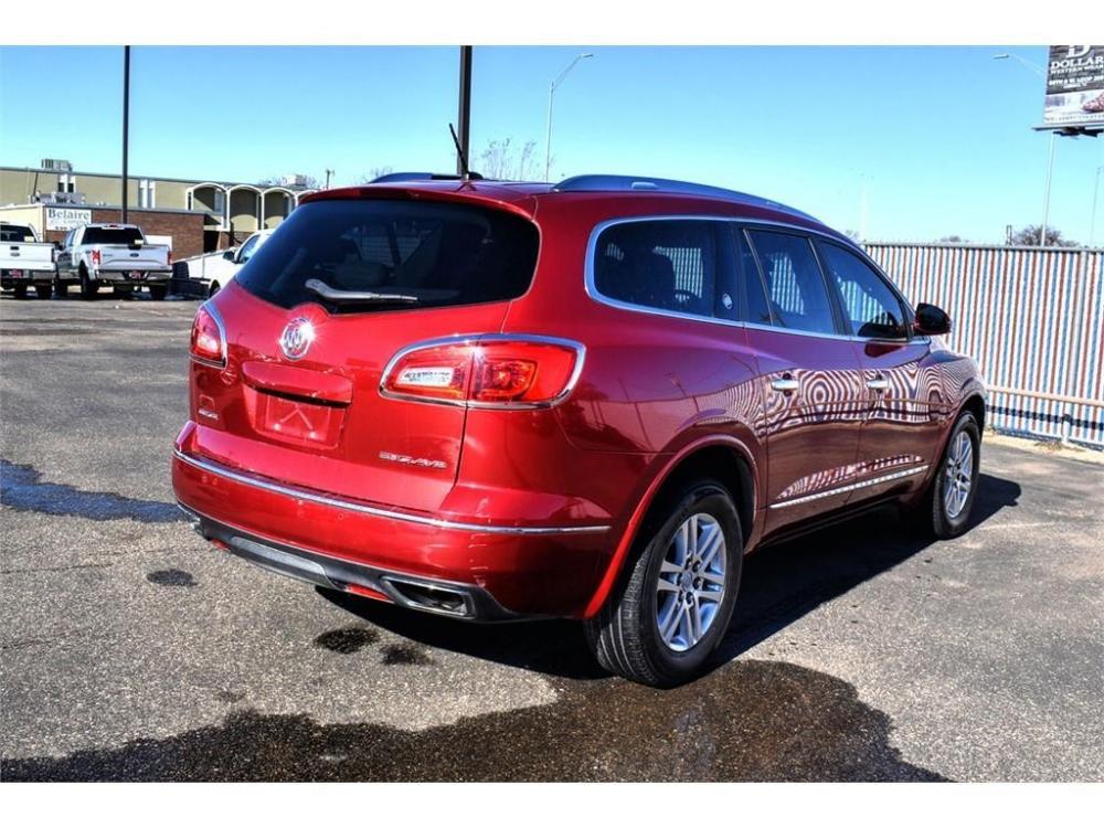 2014 CRYSTAL RED TINTCOAT /GRAY Buick Enclave (5GAKRAKD8EJ) with an 3.6L V6 DOHC 24V engine, 6-SPEED AUTOMATIC OVERDRIVE transmission, located at 3701 Avenue Q, Lubbock, 79412, (806) 762-3556, 33.560417, -101.855019 - Photo #1
