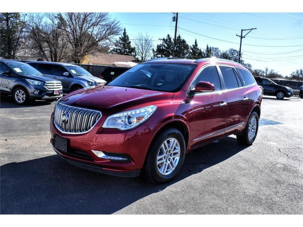 2014 CRYSTAL RED TINTCOAT /GRAY Buick Enclave (5GAKRAKD8EJ) with an 3.6L V6 DOHC 24V engine, 6-SPEED AUTOMATIC OVERDRIVE transmission, located at 3701 Avenue Q, Lubbock, 79412, (806) 762-3556, 33.560417, -101.855019 - Photo #3