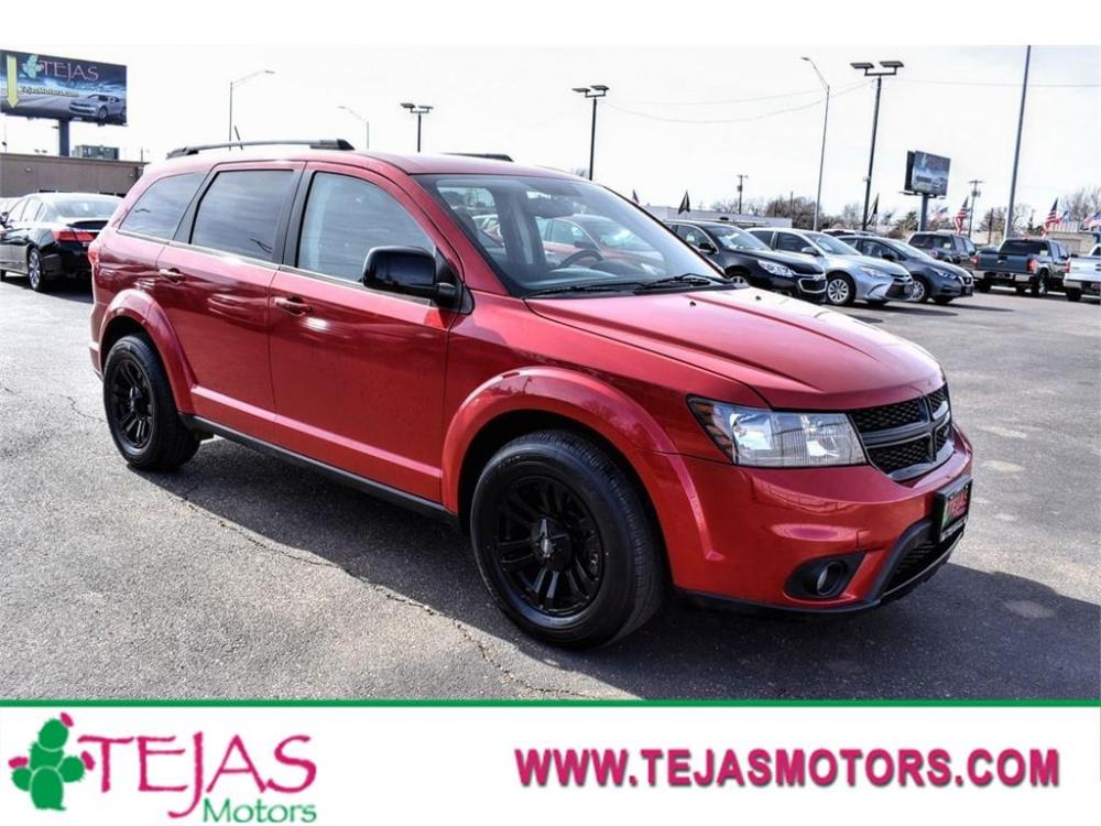 2016 RED /BLACK Dodge Journey (3C4PDCBGXGT) with an 3.6L V6 DOHC 24V engine, 6-SPEED AUTOMATIC transmission, located at 3701 Avenue Q, Lubbock, 79412, (806) 762-3556, 33.560417, -101.855019 - Photo #0