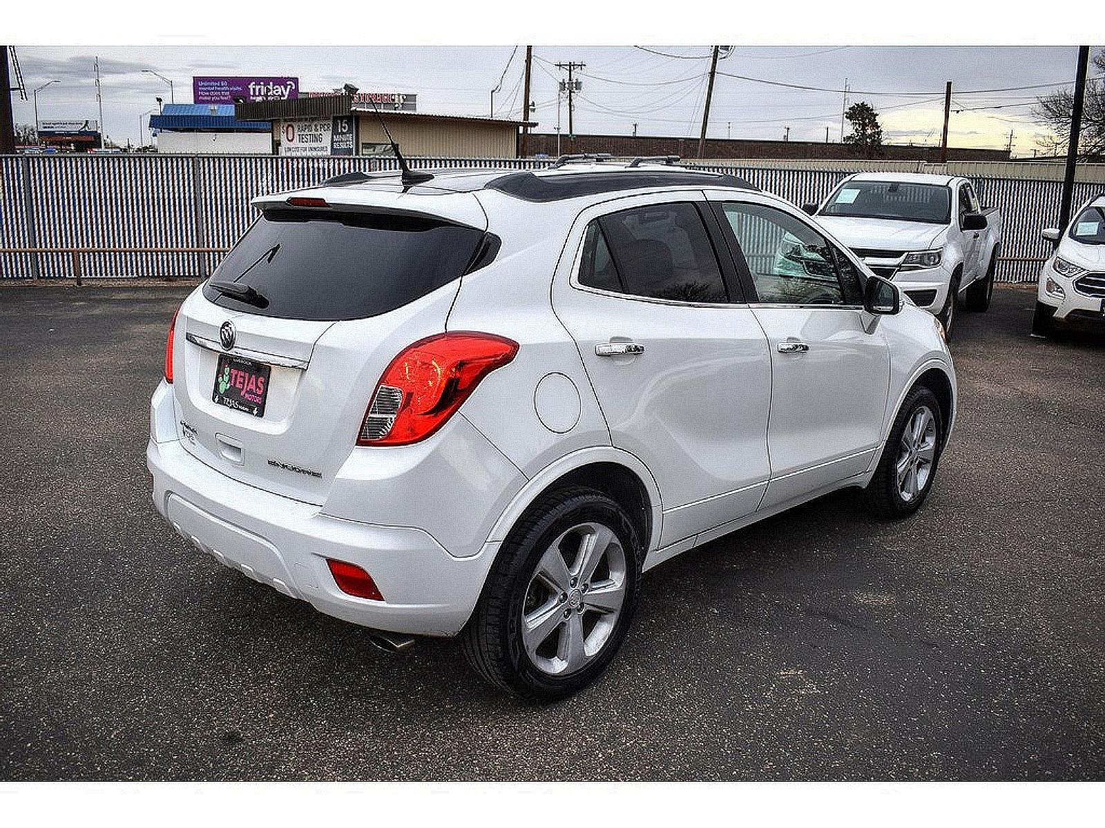 2014 White Pearl Tricoat /Saddle Buick Encore Leather (KL4CJCSB7EB) with an ENGINE, ECOTEC TURBO 1.4L VARIABLE VALVE TIMING DOHC 4-CYLINDER SEQUENTIAL MFI engine, located at 4110 Avenue Q, Lubbock, 79412, 33.556553, -101.855820 - 01/05/2023 KEY IN ENVELOPE GOD - Photo #3
