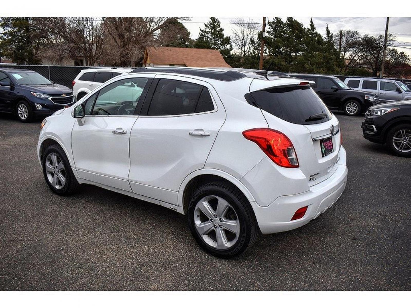 2014 White Pearl Tricoat /Saddle Buick Encore Leather (KL4CJCSB7EB) with an ENGINE, ECOTEC TURBO 1.4L VARIABLE VALVE TIMING DOHC 4-CYLINDER SEQUENTIAL MFI engine, located at 4110 Avenue Q, Lubbock, 79412, 33.556553, -101.855820 - 01/05/2023 KEY IN ENVELOPE GOD - Photo #14