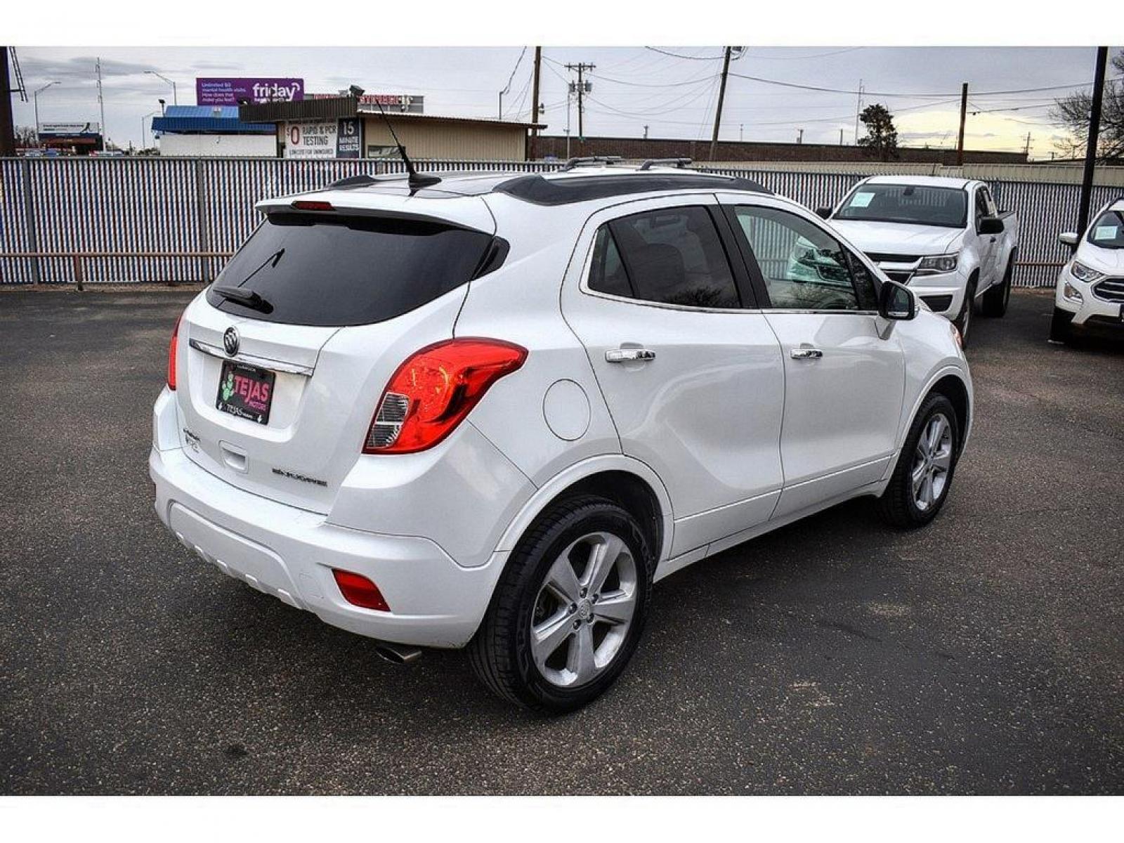 2014 White Pearl Tricoat /Saddle Buick Encore Leather (KL4CJCSB7EB) with an ENGINE, ECOTEC TURBO 1.4L VARIABLE VALVE TIMING DOHC 4-CYLINDER SEQUENTIAL MFI engine, located at 4110 Avenue Q, Lubbock, 79412, 33.556553, -101.855820 - 01/05/2023 KEY IN ENVELOPE GOD - Photo #15