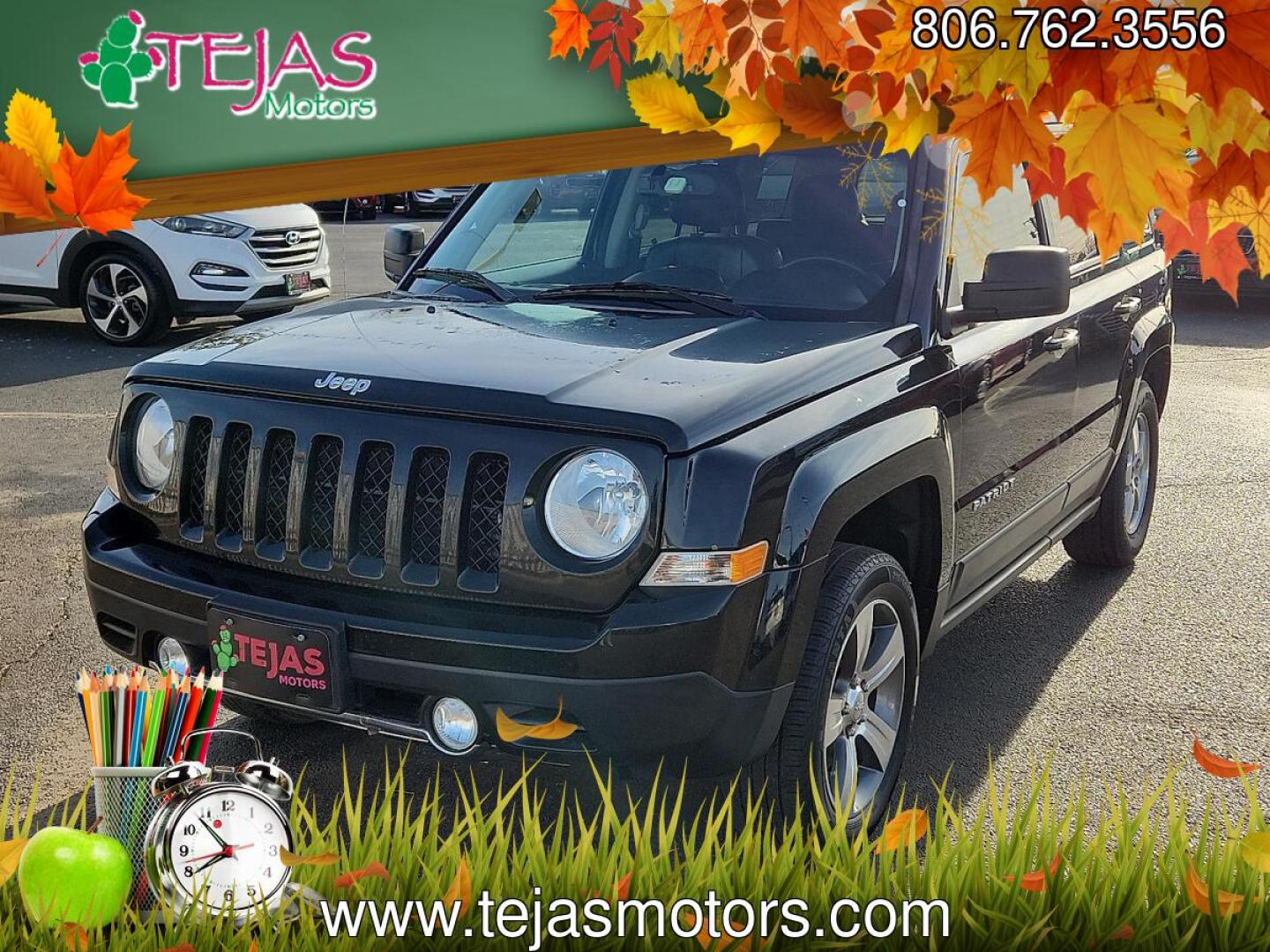 2017 Black Clearcoat - PX8 /Dark Slate Gray - DV Jeep Patriot High Altitude FWD (1C4NJPFA7HD) with an 2L I-4 DOHC, variable valve control, regular unleaded, engine with 158HP engine, located at 4110 Avenue Q, Lubbock, 79412, 33.556553, -101.855820 - 03/03/2026 key in envelope god- Photo#1