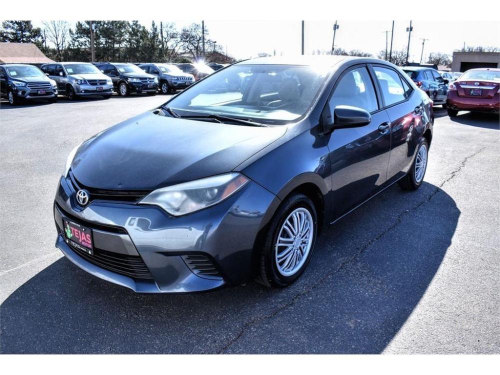 2016 GRAY /BLACK Toyota Corolla (5YFBURHE4GP) with an Engine: 1.8L I-4 DOHC Dual VVT-i engine, CONTINUOUSLY VARIABLE TRANSMISSION transmission, located at 3701 Avenue Q, Lubbock, 79412, 33.560417, -101.855019 - Photo #3