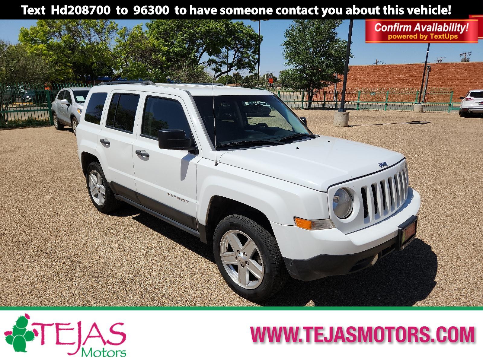 2017 Bright White Clearcoat /Dark Slate Gray Jeep Patriot Sport (1C4NJPBB5HD) with an ENGINE: 2.4L I4 DOHC 16V DUAL VVT engine, located at 4110 Avenue Q, Lubbock, 79412, 33.556553, -101.855820 - 05/04/2023 KEY AND INSPECTION IN ENVELOPE GOD - Photo #0