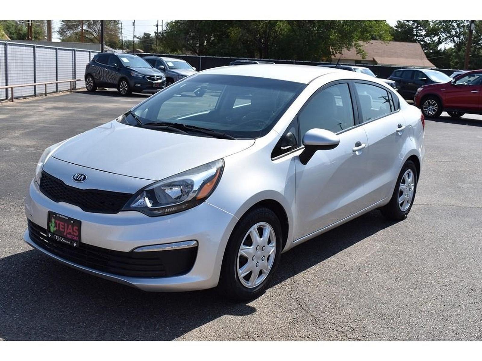 2016 Bright Silver Metallic /Beige Kia Rio LX (KNADM4A34G6) with an Engine: 1.6L GDI 16-Valve 4-Cylinder -inc: aluminum block engine, located at 4110 Avenue Q, Lubbock, 79412, 33.556553, -101.855820 - 09/30/2022 KEY IN ENVELOPE GOD - Photo #1
