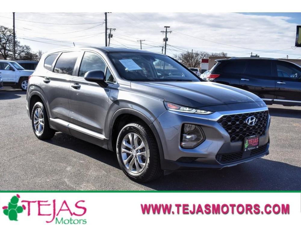 2019 GRAY /GRAY Hyundai Santa Fe (5NMS23AD9KH) with an Engine: 2.4L GDI E-CVVT 16-Valve 4-Cylinder -inc: Idle Stop and Go (IGS) engine, 8-SPEED AUTOMATIC transmission, located at 3701 Avenue Q, Lubbock, 79412, 33.560417, -101.855019 - Photo #0