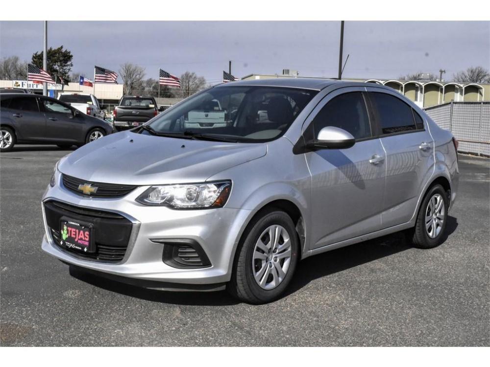 2018 SILVER Chevrolet Sonic (1G1JB5SH3J4) with an 1.8L L4 DOHC 24V engine, 5-SPEED MANUAL transmission, located at 3701 Avenue Q, Lubbock, 79412, 33.560417, -101.855019 - Photo #1