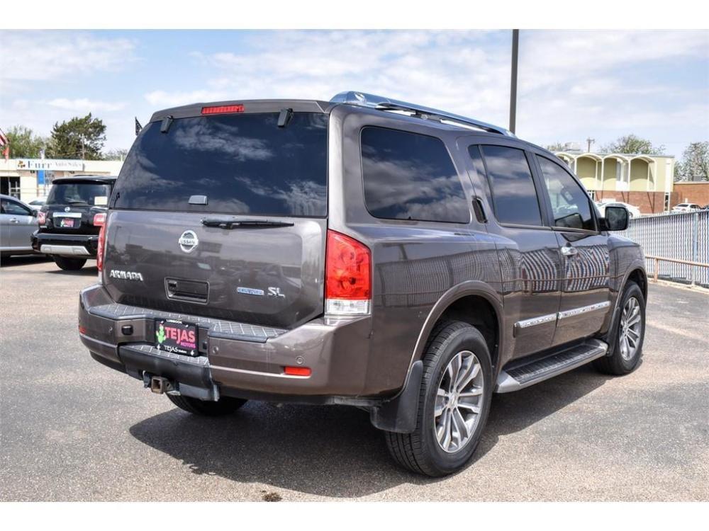 2015 BRONZE Nissan Armada (5N1BA0NDXFN) with an 5.6L V8 DOHC 32V FFV engine, 5-SPEED AUTOMATIC transmission, located at 3701 Avenue Q, Lubbock, 79412, 33.560417, -101.855019 - Photo #3