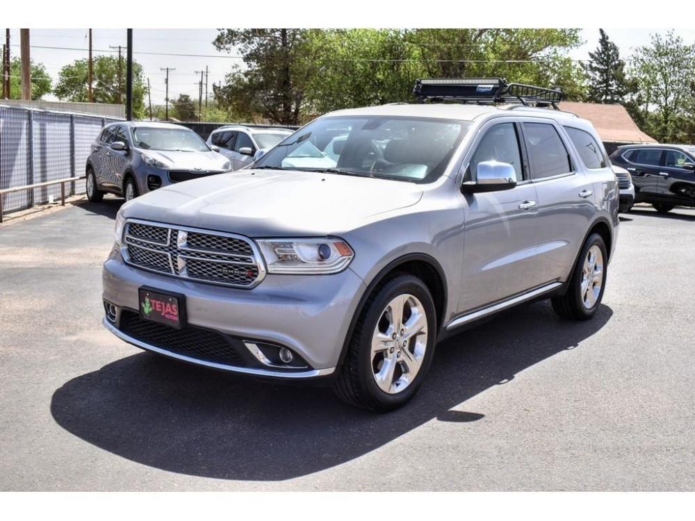 2014 SILVER Dodge Durango (1C4RDHAG9EC) with an 3.6L V6 DOHC 24V engine, 8-SPEED AUTOMATIC transmission, located at 3701 Avenue Q, Lubbock, 79412, 33.560417, -101.855019 - Photo #1