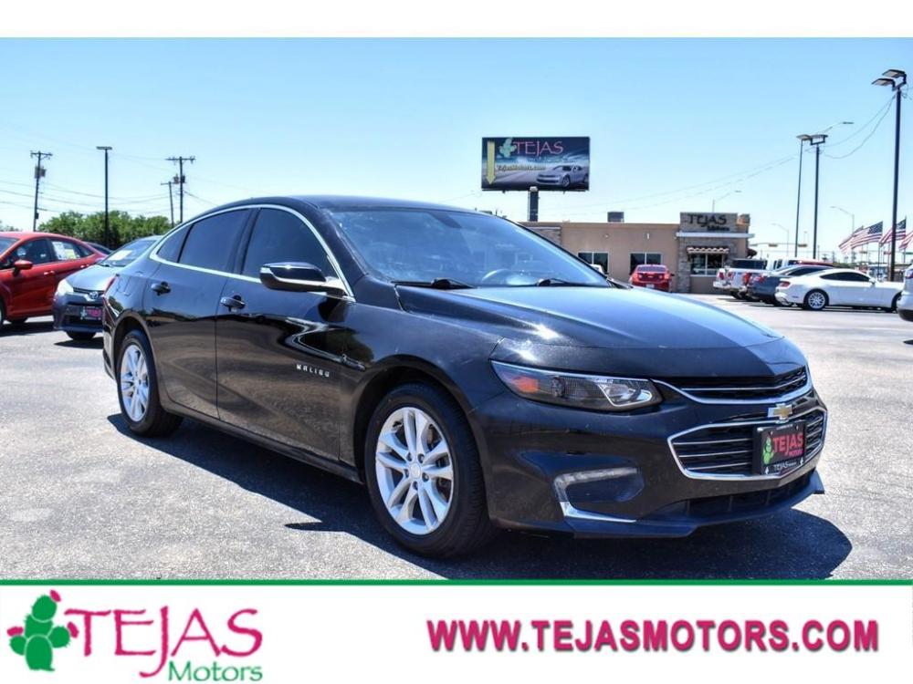 2018 BLACK Chevrolet Malibu (1G1ZD5ST8JF) with an 1.5L L4 DOHC 16V engine, 6-SPEED AUTOMATIC transmission, located at 3701 Avenue Q, Lubbock, 79412, 33.560417, -101.855019 - Photo #0
