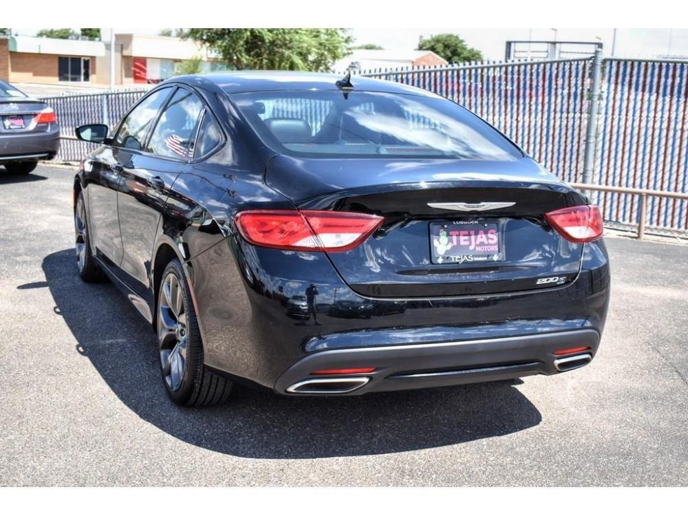 2015 BLACK Chrysler 200 (1C3CCCBG2FN) with an 3.6L V6 DOHC 24V FFV engine, 9-SPEED AUTOMATIC transmission, located at 3701 Avenue Q, Lubbock, 79412, 33.560417, -101.855019 - Photo #2