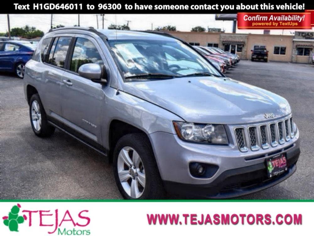2016 GRAY Jeep Compass (1C4NJDEB1GD) with an 2.4L I4 DOHC 16V Dual VVT engine, AUTOMATIC transmission, located at 3701 Avenue Q, Lubbock, 79412, 33.560417, -101.855019 - Photo #0