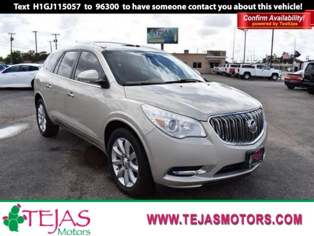 2016 GOLD Buick Enclave (5GAKRCKD2GJ) with an V6 Cylinder Engine engine, 6- SPEED AUTOMATIC, ELECTRONICALLY CONTROLLED WITH OVERDRIVE transmission, located at 3701 Avenue Q, Lubbock, 79412, 33.560417, -101.855019 - Photo #0