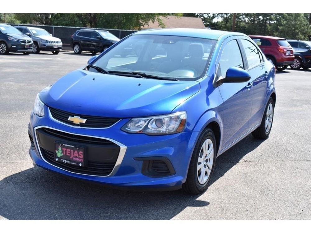 2017 BLUE Chevrolet Sonic (1G1JB5SH5H4) with an 4 Cylinder Engine engine, 6-SPEED AUTOMATIC transmission, located at 3701 Avenue Q, Lubbock, 79412, 33.560417, -101.855019 - Photo #1