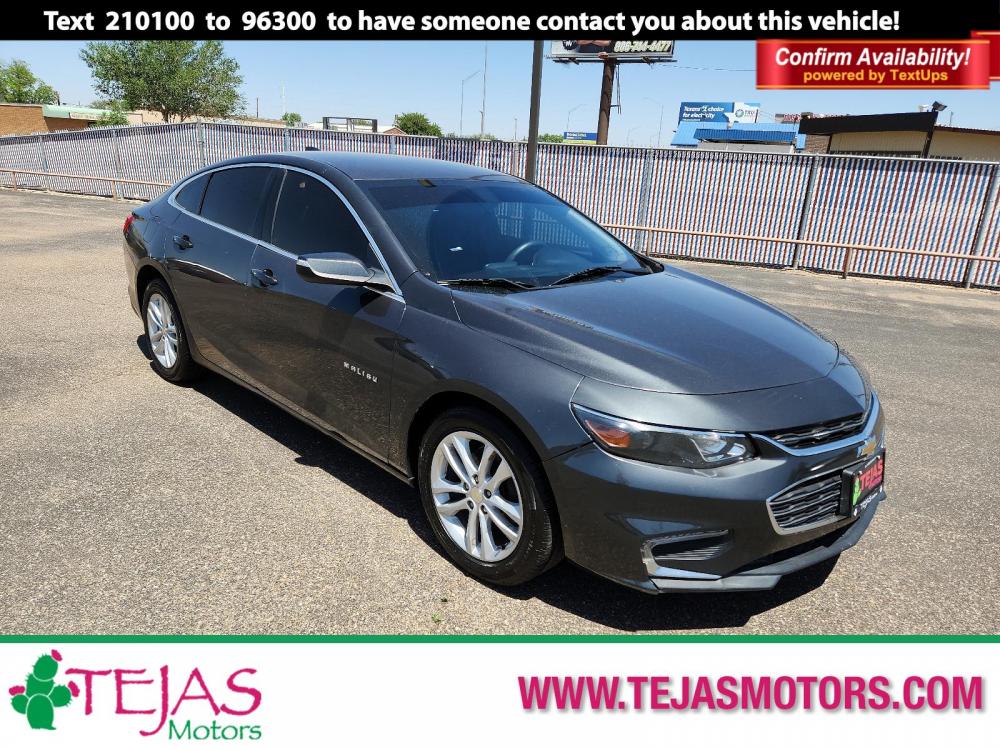 2017 GRAY Chevrolet Malibu (1G1ZE5ST2HF) with an 4 Cylinder Engine engine, 6-SPEED AUTOMATIC transmission, located at 3701 Avenue Q, Lubbock, 79412, 33.560417, -101.855019 - Photo #0