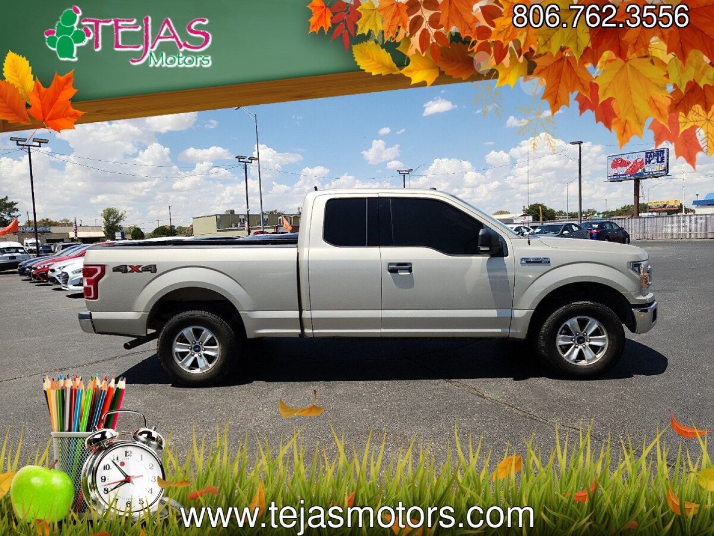 2018 Tan /Tan Ford F-150 XLT (1FTFX1E59JK) with an 5L V-8 port/direct injection, DOHC, variable valve control, regular unleaded, engine with 395HP engine, located at 4110 Avenue Q, Lubbock, 79412, 33.556553, -101.855820- Photo#1