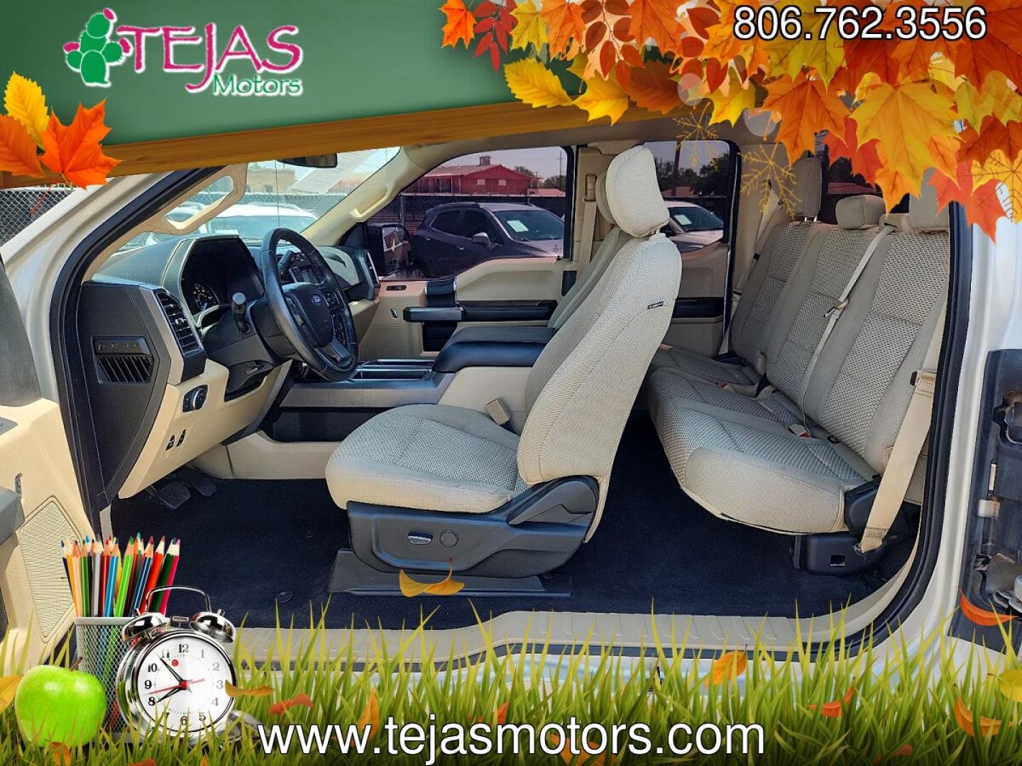 2018 Tan /Tan Ford F-150 XLT (1FTFX1E59JK) with an 5L V-8 port/direct injection, DOHC, variable valve control, regular unleaded, engine with 395HP engine, located at 4110 Avenue Q, Lubbock, 79412, 33.556553, -101.855820- Photo#6