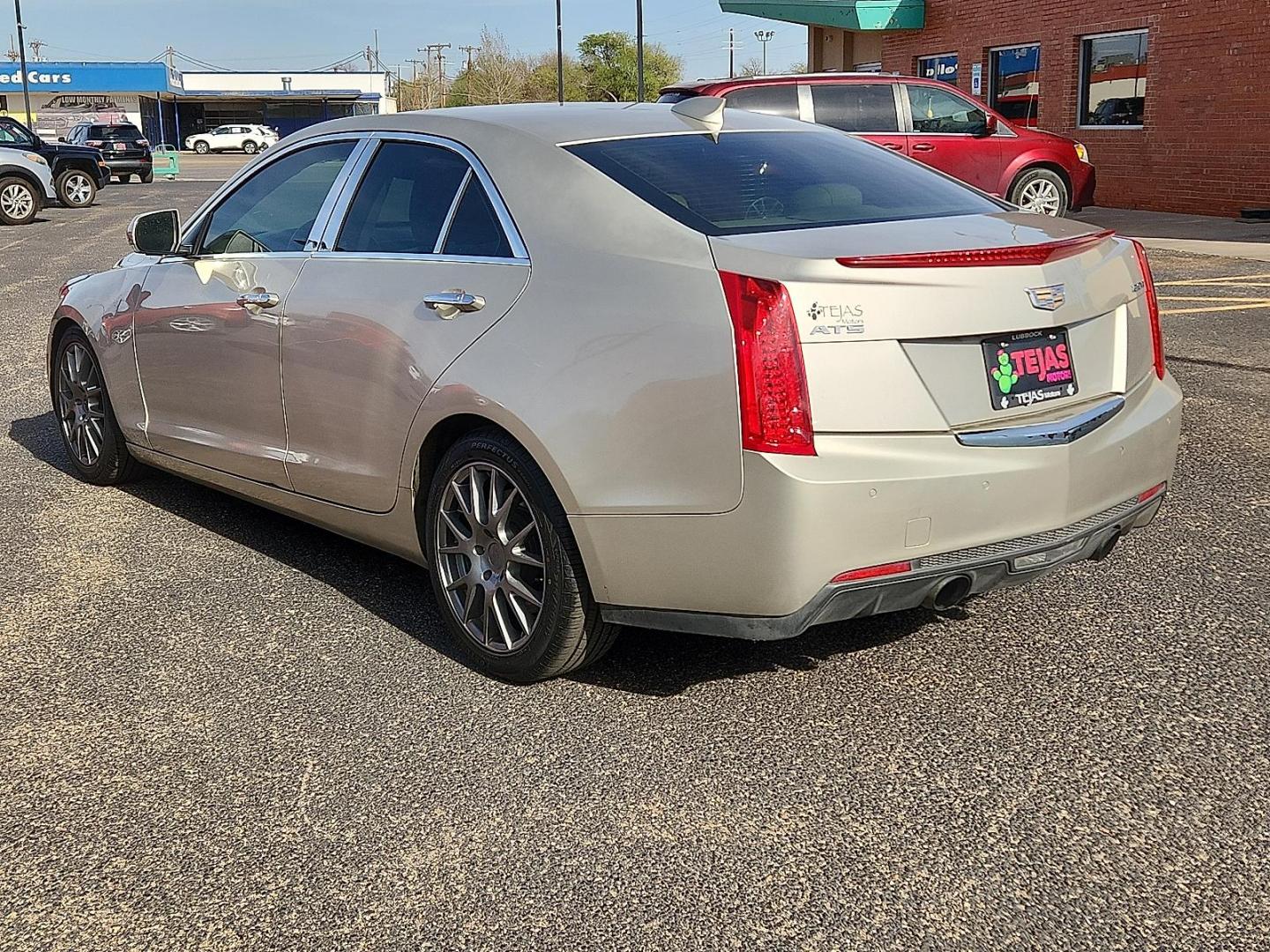 2016 BEIGE /Light Neutral w/Medium Cashmere Accents - HHN Cadillac ATS Luxury Collection (1G6AB5RX0G0) with an 2L I-4 gasoline direct injection, DOHC, variable valve control, intercooled turbo, premium unleaded, engine with 272HP engine, located at 4110 Avenue Q, Lubbock, 79412, 33.556553, -101.855820 - Photo#3