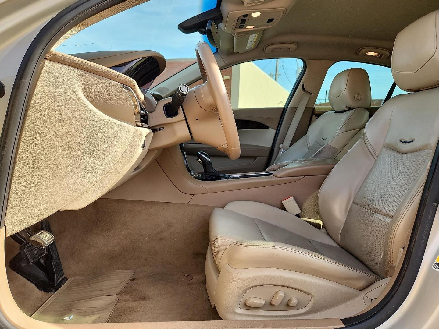 2016 BEIGE /Light Neutral w/Medium Cashmere Accents - HHN Cadillac ATS Luxury Collection (1G6AB5RX0G0) with an 2L I-4 gasoline direct injection, DOHC, variable valve control, intercooled turbo, premium unleaded, engine with 272HP engine, located at 4110 Avenue Q, Lubbock, 79412, 33.556553, -101.855820 - Photo#8