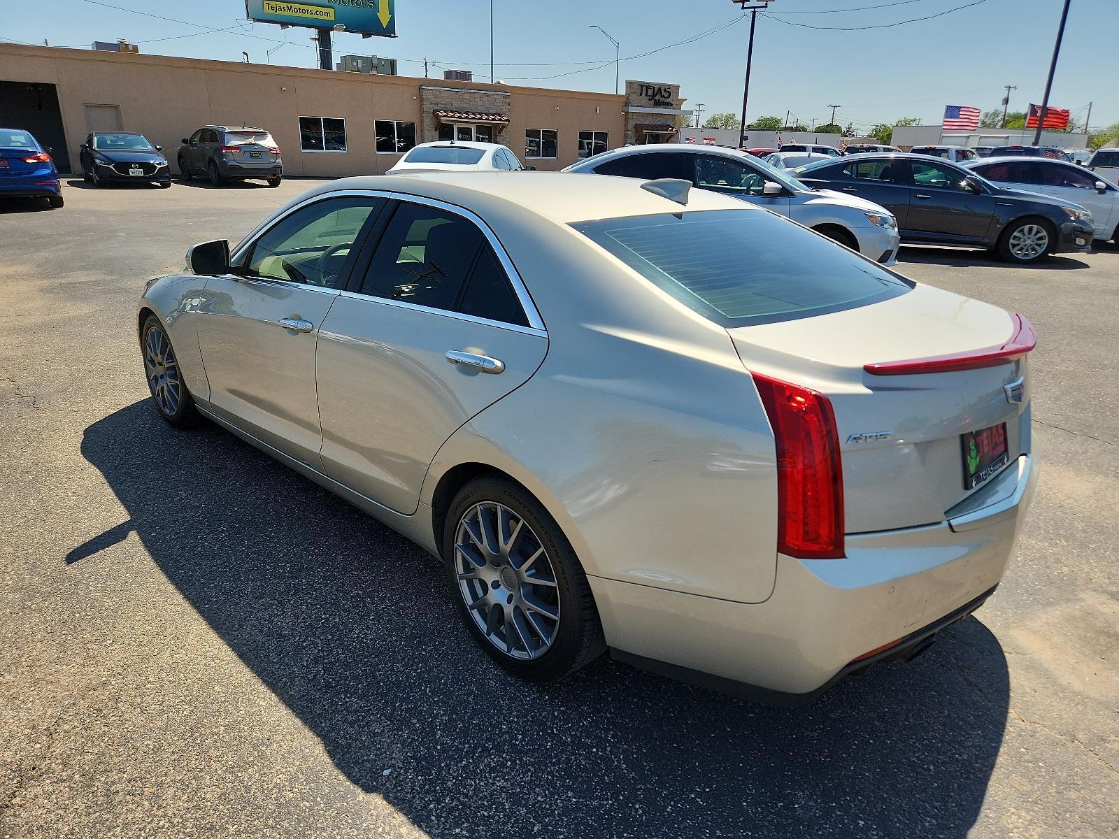 2016 Gold /Tan Cadillac ATS Sedan Luxury Collection RWD (1G6AB5RX0G0) with an ENGINE, 2.0L TURBO, I4, DI, DOHC, VVT WITH AUTOMATIC STOP/START engine, located at 4110 Avenue Q, Lubbock, 79412, 33.556553, -101.855820 - 09/05/2023 KEY AND INSPECTION IN ENVELOPE GOD - Photo #2