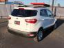 2018 WHITE Ford EcoSport SE (MAJ3P1TE1JC) with an EcoBoost 1L I-3 gasoline direct injection, DOHC, variable valve control, intercooled turbo, regular unleaded, engine with 123HP engine, located at 4110 Avenue Q, Lubbock, 79412, 33.556553, -101.855820 - 04/13/2023 KEYS IN ENVELOPE GOD - Photo#1