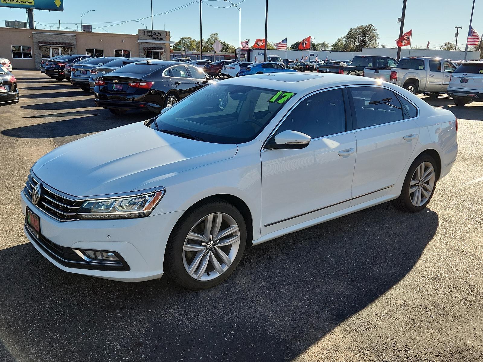 2017 WHITE Volkswagen Passat 1.8T SE w/Technology (1VWGT7A38HC) with an Engine: 1.8L TSI 170 HP 16V Turbo 4-Cylinder -inc: direct injection engine, located at 4110 Avenue Q, Lubbock, 79412, 33.556553, -101.855820 - 12/15/2023 INSPECTION IN ENVELOPE GOD 01/10/2023 key in envelope god - Photo #3