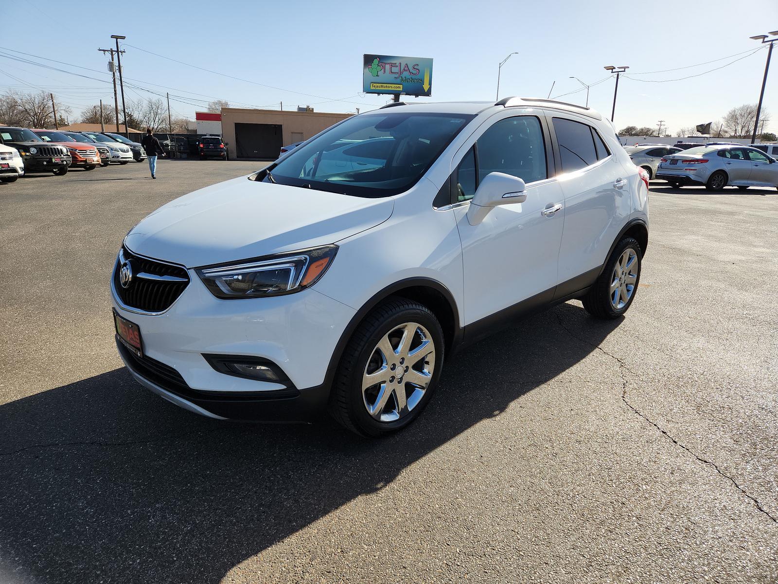 2017 Summit White /Ebony Buick Encore Essence (KL4CJGSB8HB) with an ENGINE, ECOTEC TURBO 1.4L VARIABLE VALVE TIMING DOHC 4-CYLINDER SEQUENTIAL MFI engine, located at 4110 Avenue Q, Lubbock, 79412, 33.556553, -101.855820 - 003/01/2023 KEY IN ENVELOPE GOD - Photo #1