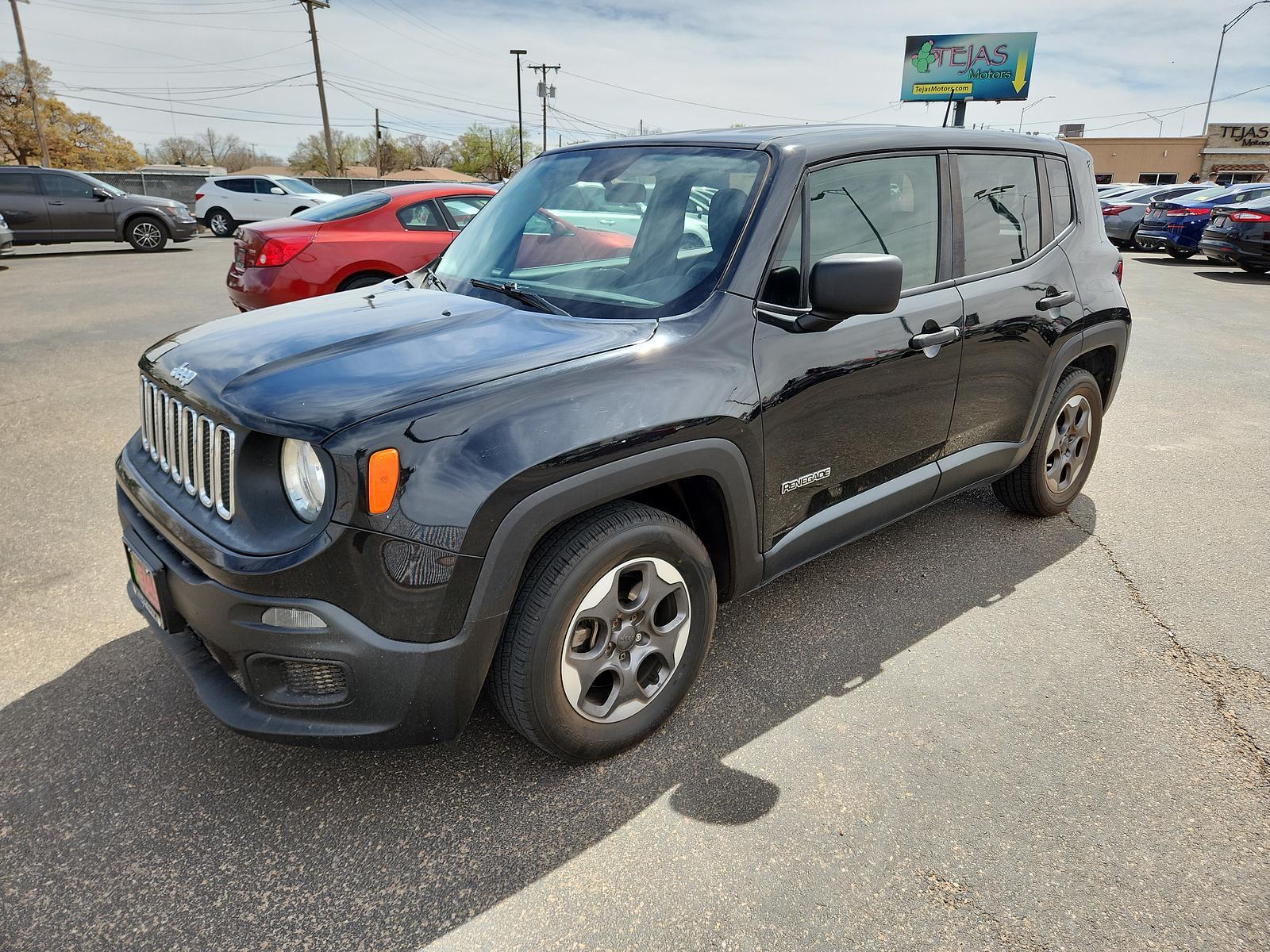 2015 BLACK JEEP RENEGADE SPORT (ZACCJAAT0FP) , located at 4110 Avenue Q, Lubbock, 79412, 33.556553, -101.855820 - Photo #1