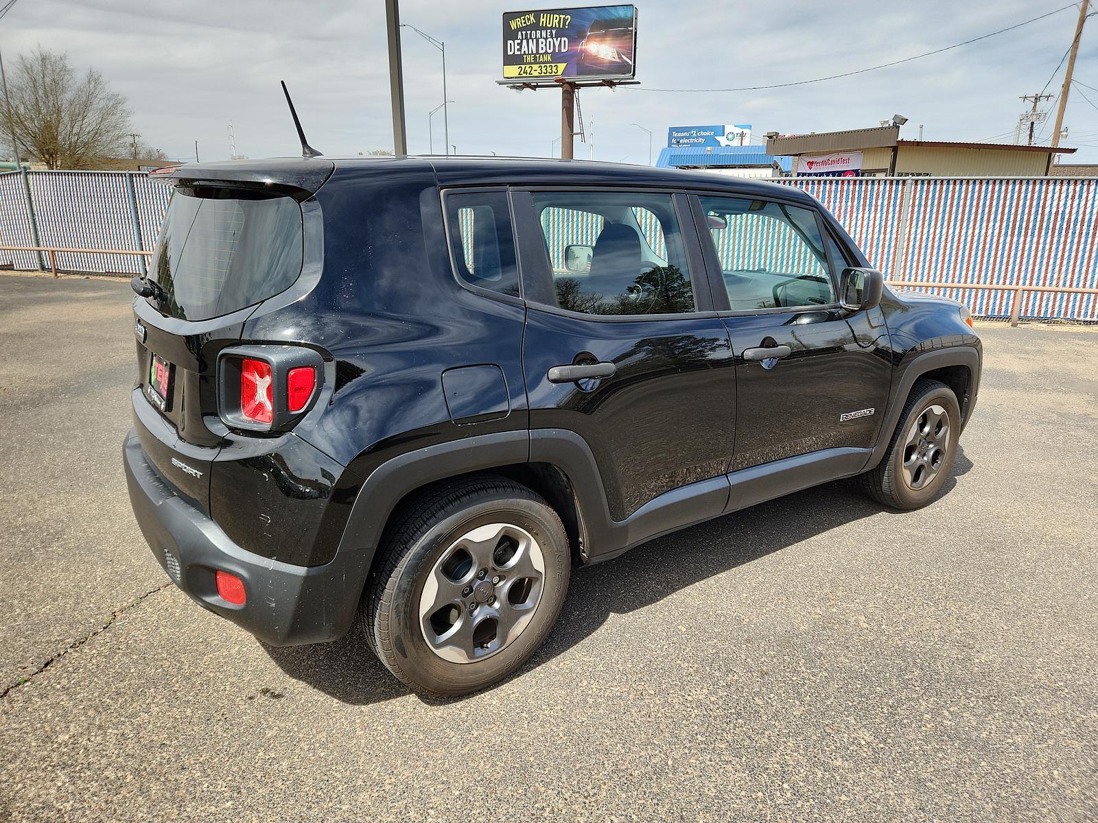 2015 BLACK JEEP RENEGADE SPORT (ZACCJAAT0FP) , located at 4110 Avenue Q, Lubbock, 79412, 33.556553, -101.855820 - Photo #3