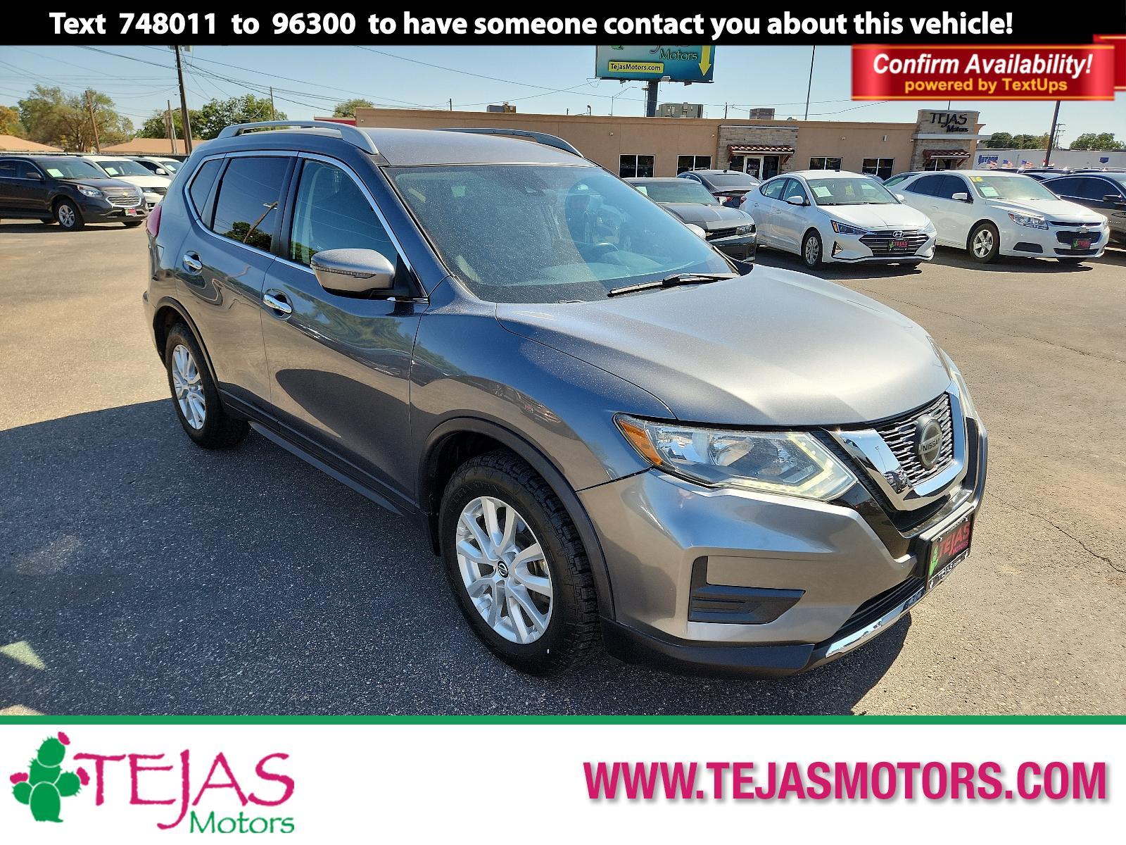 2019 Gun Metallic - KAD /Charcoal - G Nissan Rogue S (5N1AT2MT5KC) with an Engine: 2.5L DOHC 16-Valve I4 -inc: ECO mode engine, located at 4110 Avenue Q, Lubbock, 79412, 33.556553, -101.855820 - Photo #0