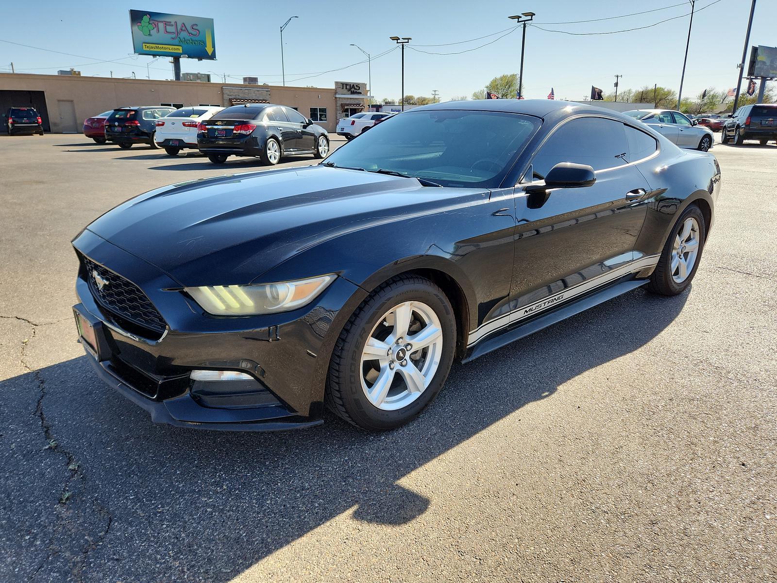 2016 BLACK Ford Mustang V6 (1FA6P8AM0G5) with an ENGINE: 3.7L TI-VCT V6 engine, located at 4110 Avenue Q, Lubbock, 79412, 33.556553, -101.855820 - 03/31/2023 KEY IN ENVELOPE GOD - Photo #3