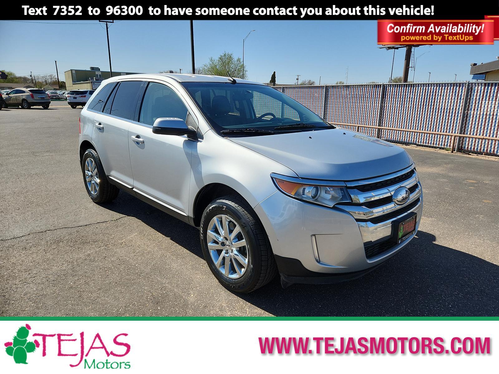 2013 Ingot Silver Metallic - UX /Charcoal Black - GW Ford Edge Limited (2FMDK3KC5DB) with an 3.5L TI-VCT V6 ENGINE engine, located at 4110 Avenue Q, Lubbock, 79412, 33.556553, -101.855820 - 04/06/2023 KEY IN ENVELOPE GOD - Photo #0