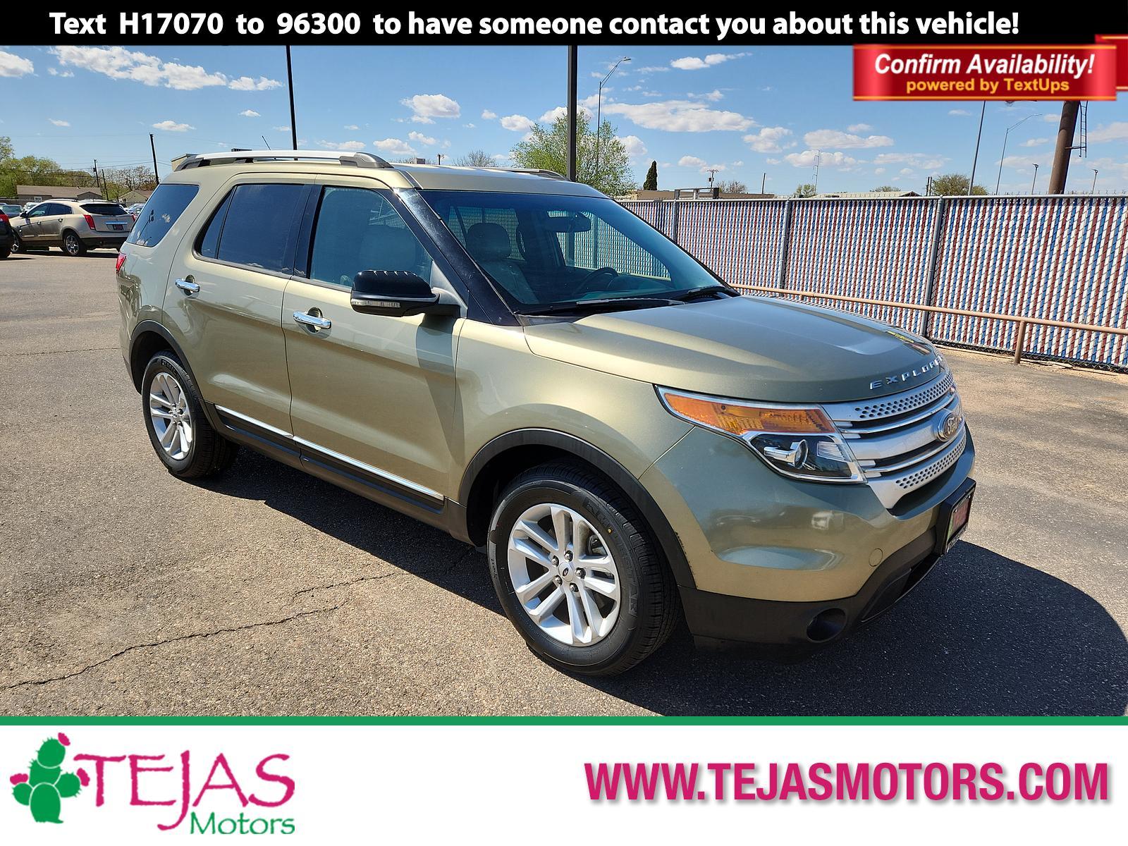 2013 GREEN Ford Explorer XLT (1FM5K7D86DG) with an 3.5L TI-VCT V6 ENGINE engine, located at 4110 Avenue Q, Lubbock, 79412, 33.556553, -101.855820 - 04/08/2026 KEY IN ENVELOPE GOD - Photo #0