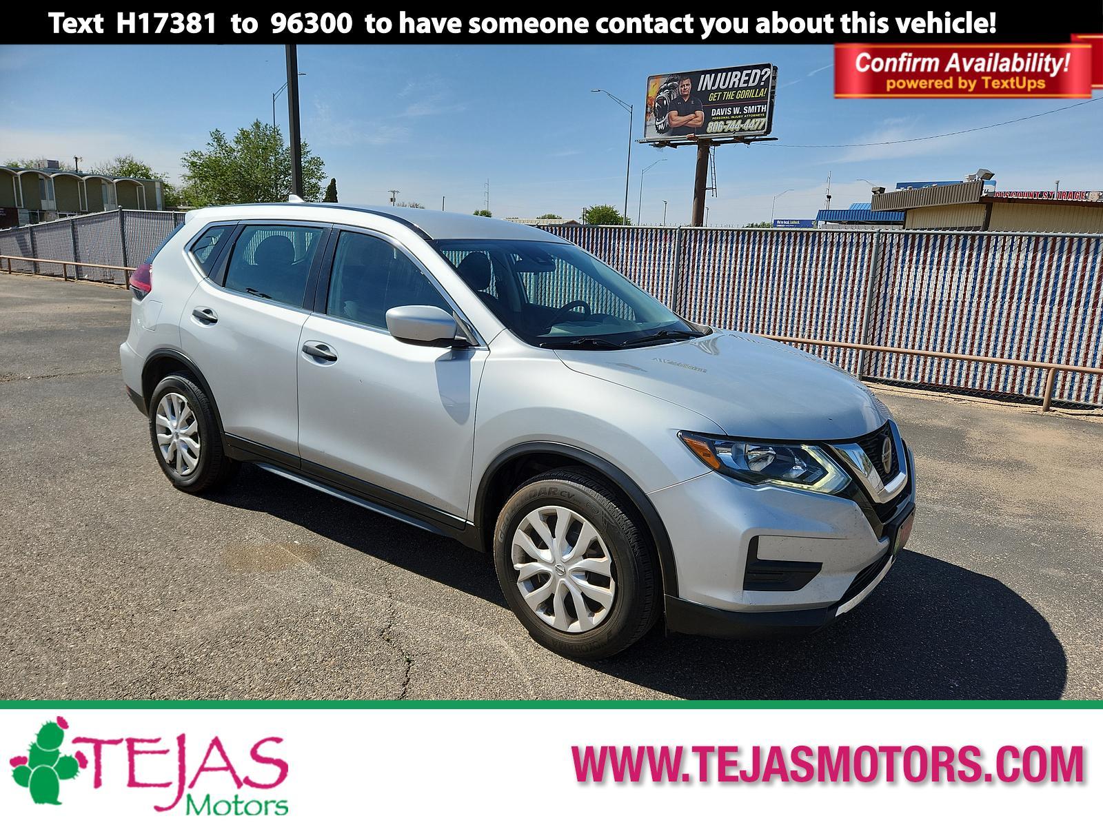 2019 Brilliant Silver Metallic Nissan Rogue S (5N1AT2MT8KC) with an Engine: 2.5L DOHC 16-Valve I4 -inc: ECO mode engine, located at 4110 Avenue Q, Lubbock, 79412, 33.556553, -101.855820 - 04/26/2023 KEY IN ENVELOPE GOD - Photo #0