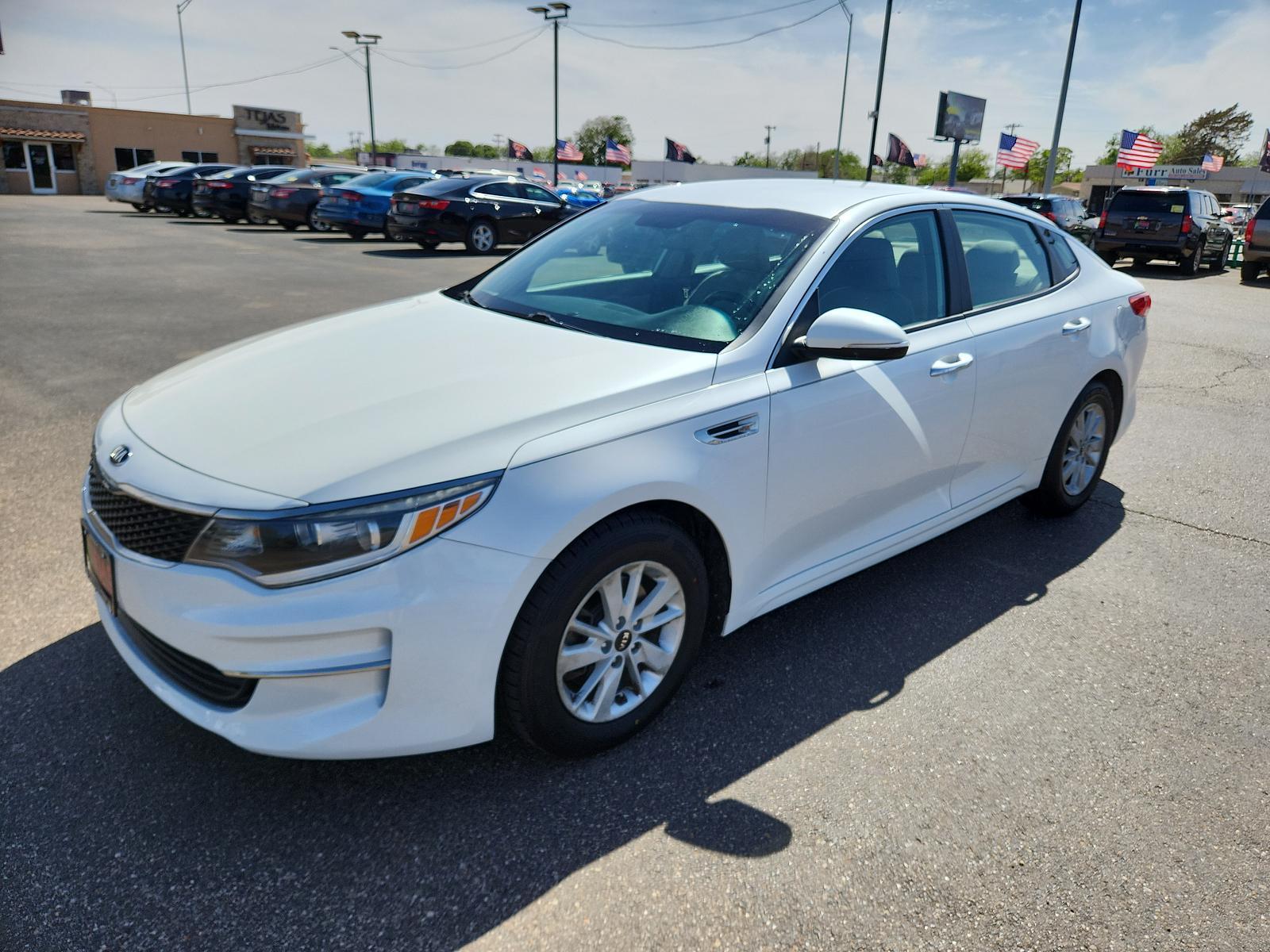 2016 WHITE Kia Optima LX (KNAGT4L32G5) with an Engine: 2.4L DOHC I4 GDI engine, located at 4110 Avenue Q, Lubbock, 79412, 33.556553, -101.855820 - 04/28/2023 KEY IN ENVELOPE GOD - Photo #3